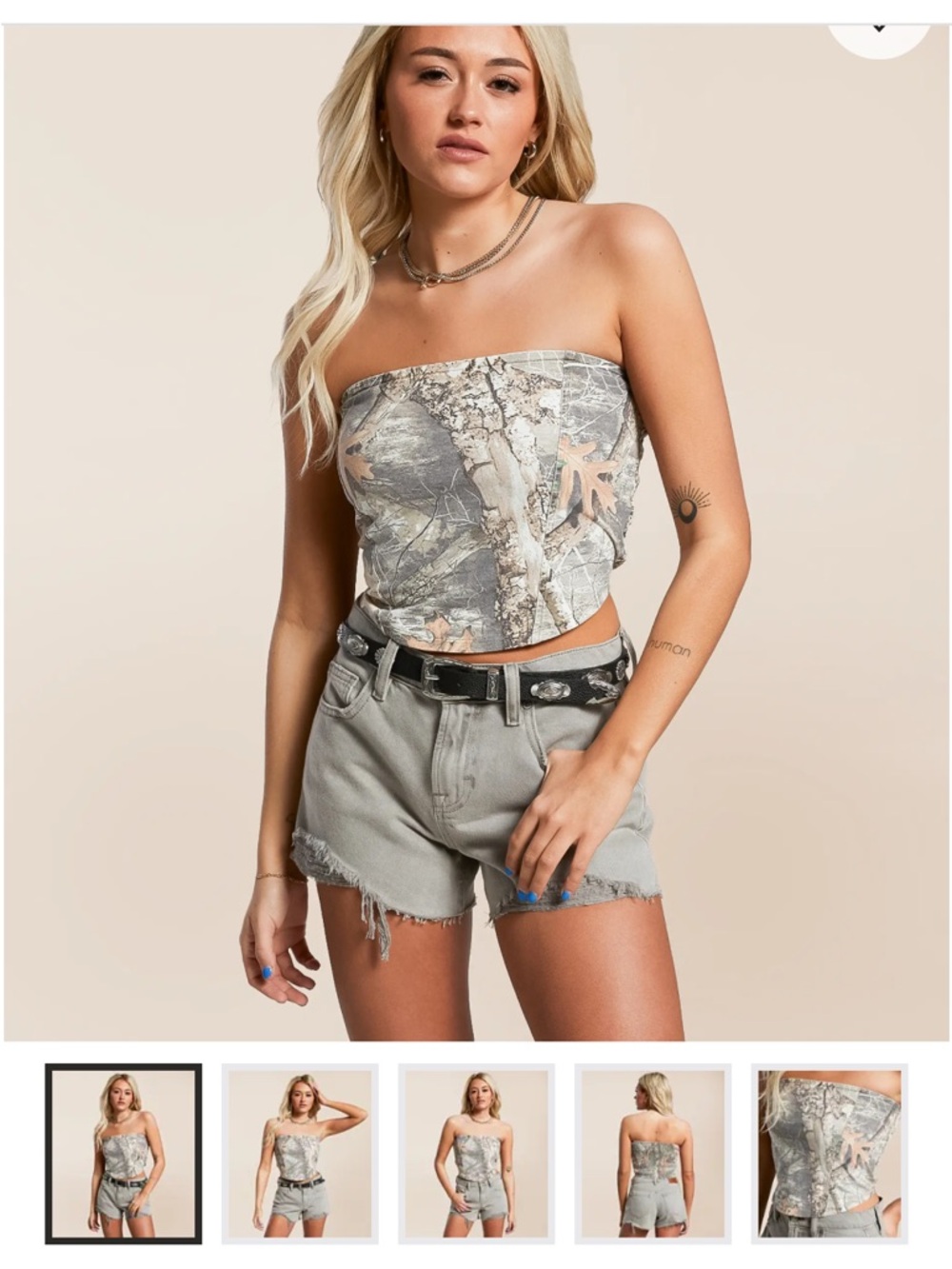 Women’s Strapless Camo Print Tube Top from Buckle